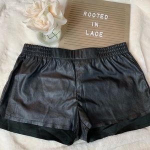 Adam Lavigne pleather shorts